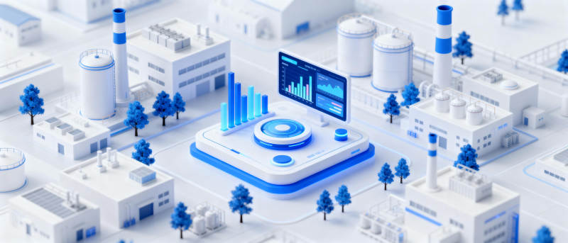 智慧工厂全景图图片