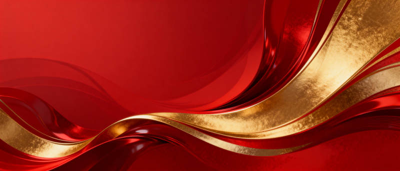 红金波浪艺术图片