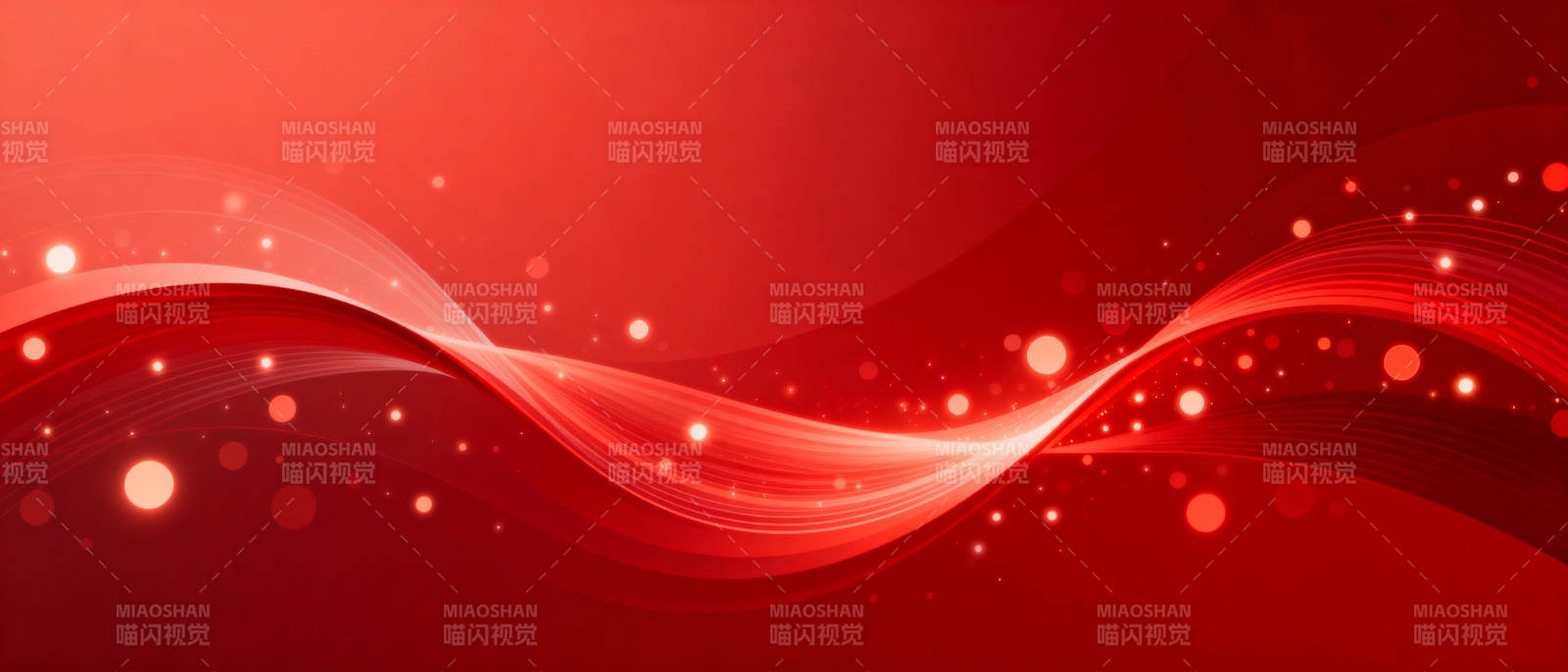 红色波浪光效背景图片