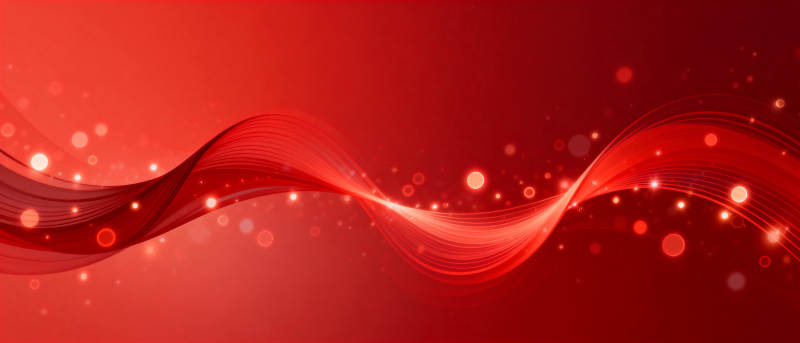 红色波浪光效背景图片
