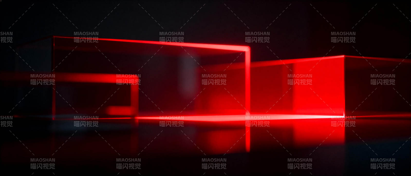 红光立方体图片