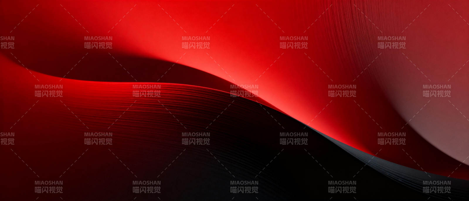 红色波浪光影图片