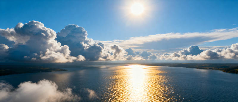 湖光云影共长天图片