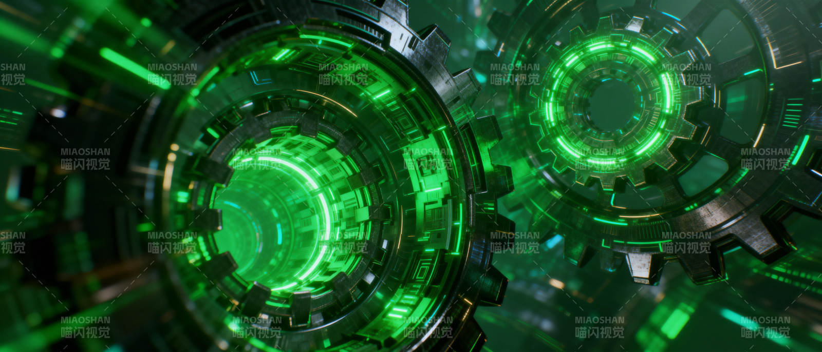 绿色科技隧道图片