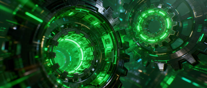 绿色科技隧道图片