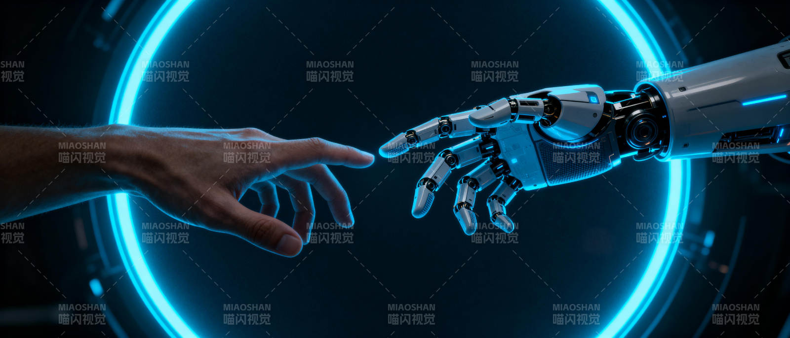 人机触碰未来图片