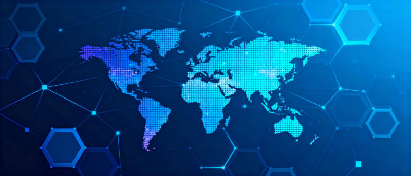 全球科技网络图图片