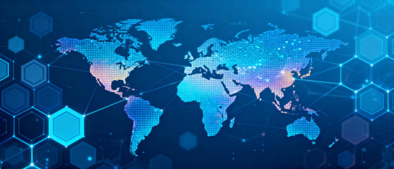 全球科技网络图图片