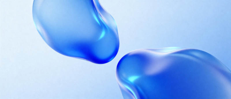 蓝色液滴艺术图片
