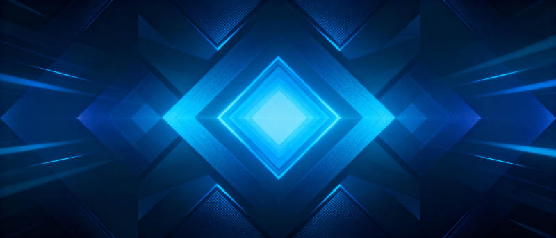 蓝色几何光效背景图片
