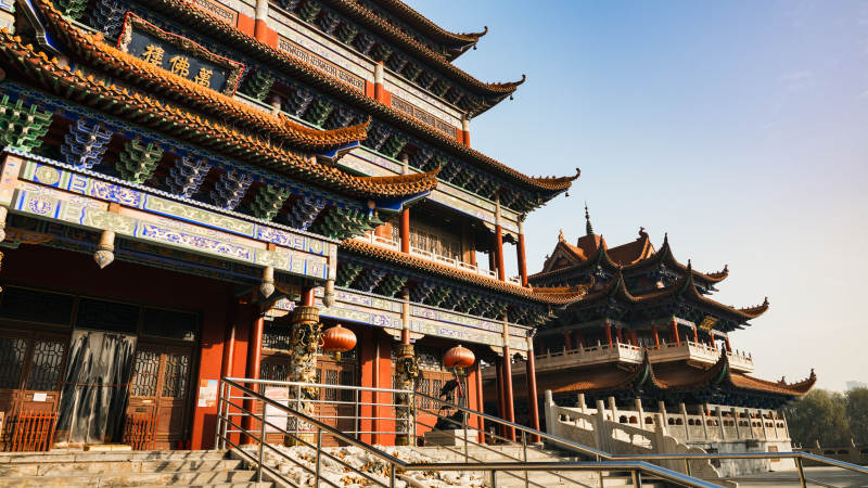 廊坊霸州大悲禅寺古建筑风光图片