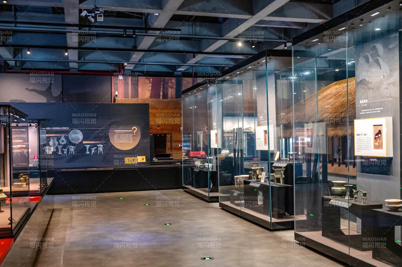 武汉盘龙城遗址博物馆展厅陈列图片