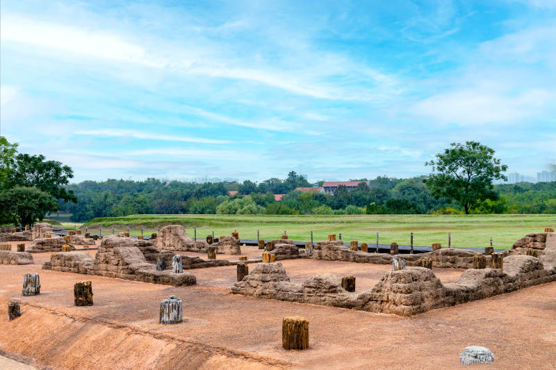 古遗址公园风光图片