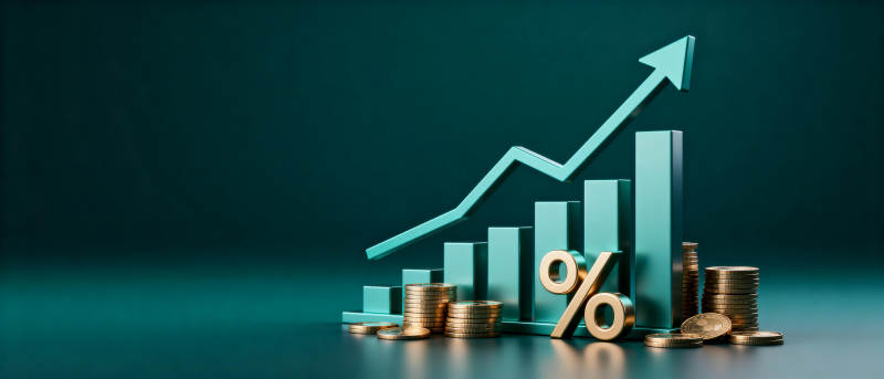 财富增长趋势图图片