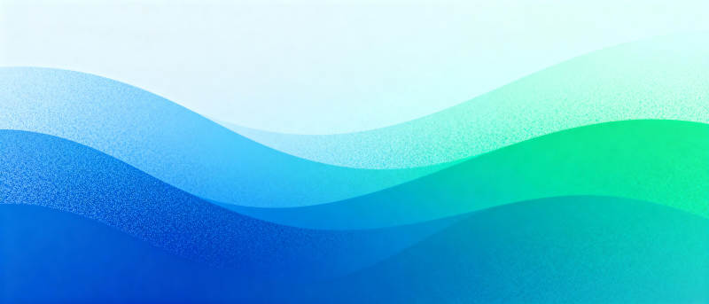 蓝绿波浪渐变图片