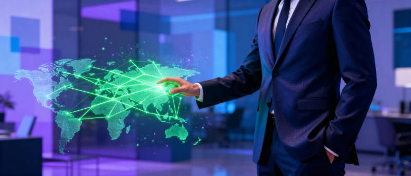 科技连接全球图片