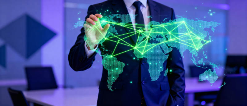 全球网络连接未来图片