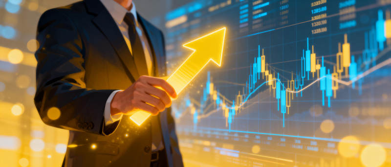 股市腾飞 财富增长图片