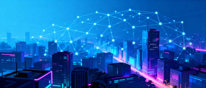 未来都市网络图图片