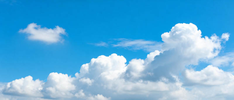 蓝天白云美景图片