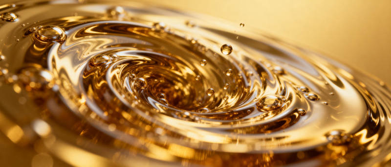 金色液体漩涡图片