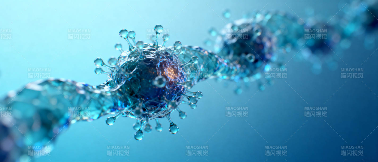 分子链结构特写图片