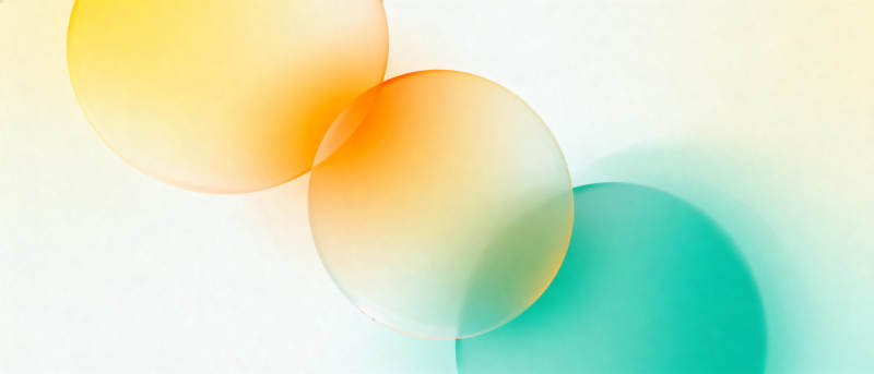 色彩交融的圆影图片