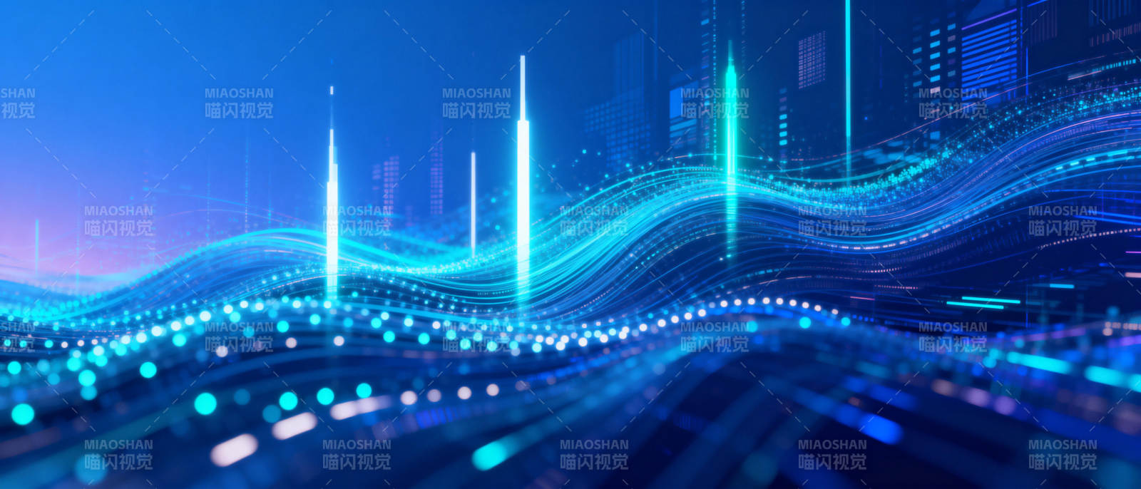 未来科技波澜图片