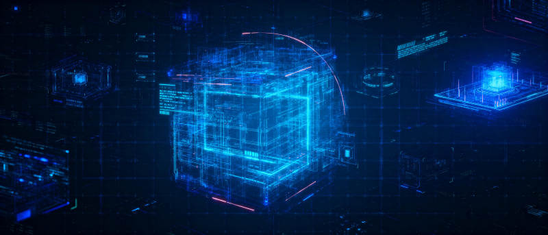 未来科技立方体图片