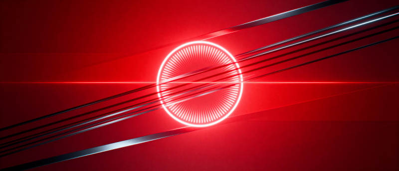 红光科技感线条图片
