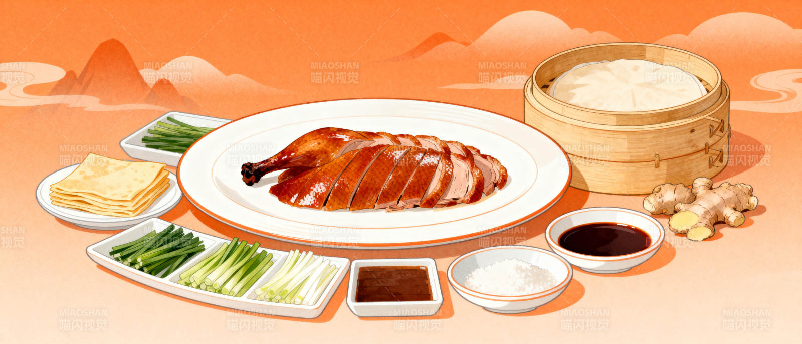 北京烤鸭盛宴图片