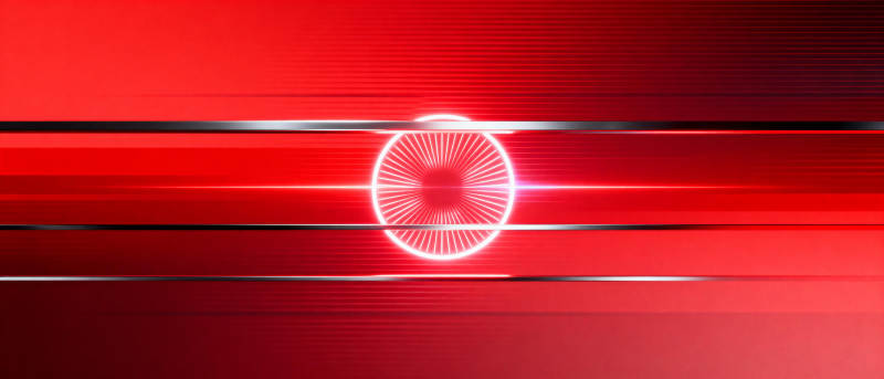 红光中的光环图片