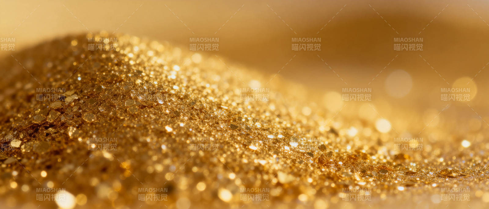 金色闪耀的沙粒图片