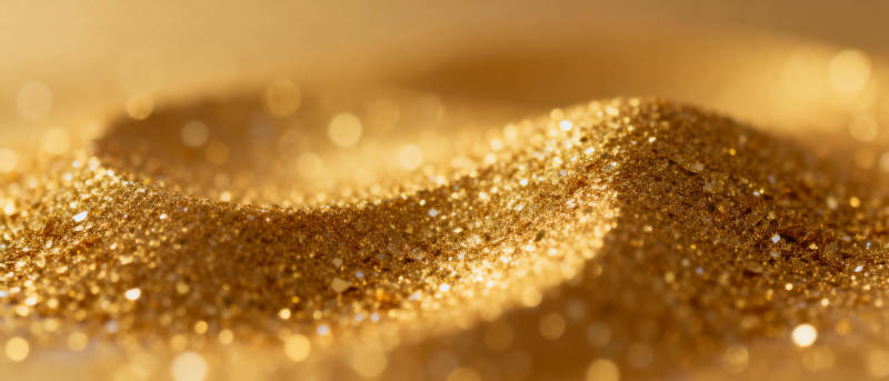 金色闪光沙粒图片