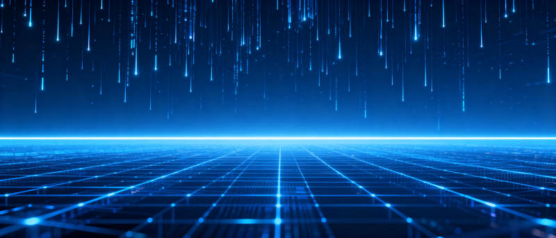 蓝色科技矩阵背景图片