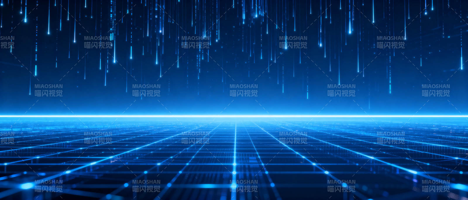 蓝色科技矩阵背景图片