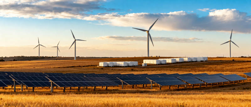 风光互补发电场图片