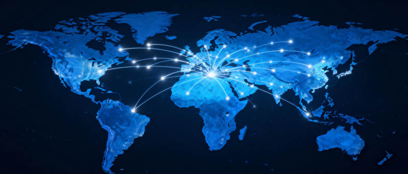 全球网络连接图图片