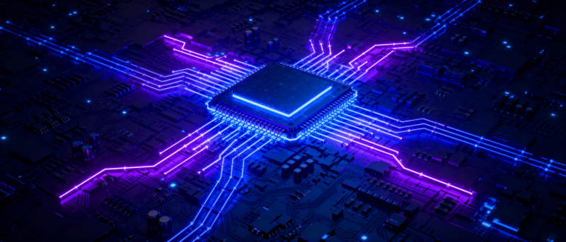 芯片电路光效图图片