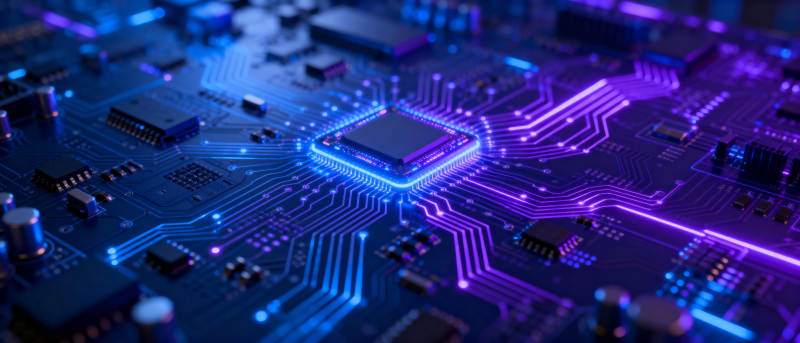芯片电路光效图图片