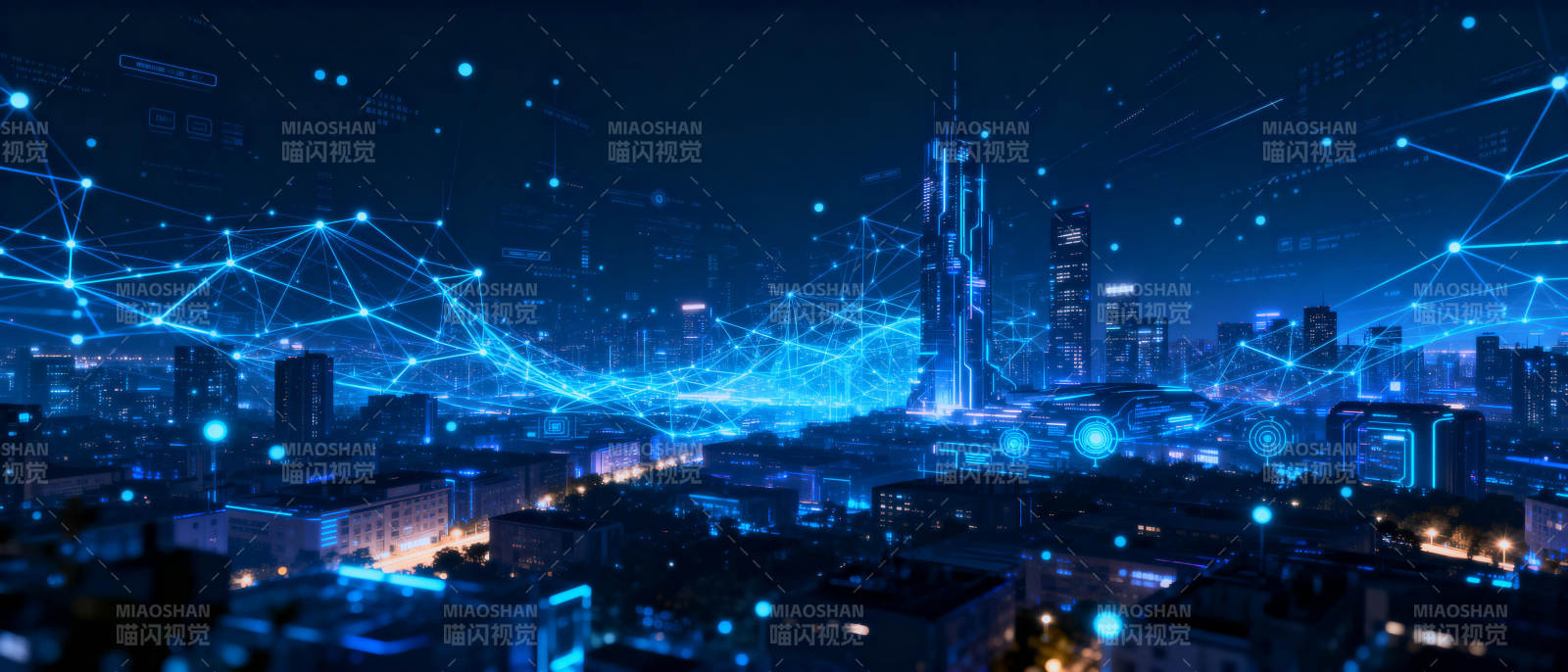 未来城市之光图片