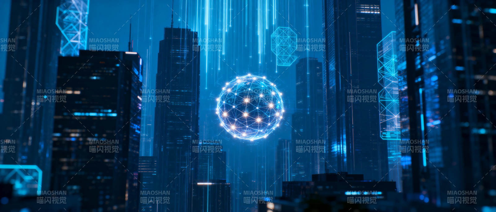 未来都市科技之光图片