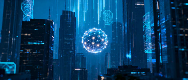 未来都市科技之光图片