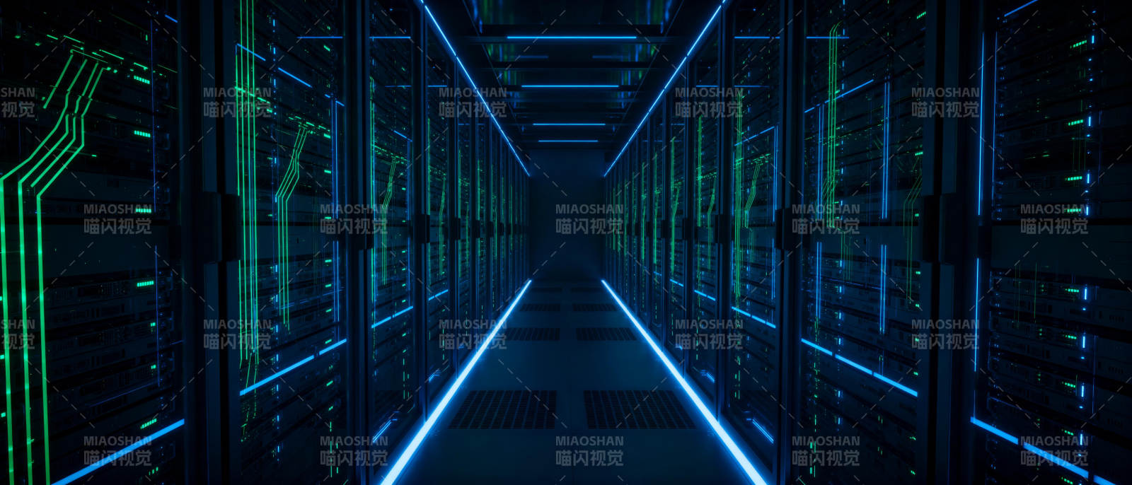 数据中心走廊图片