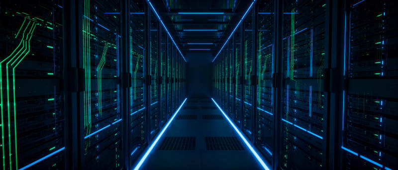 数据中心走廊图片