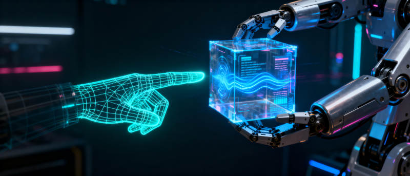 科技之手触碰未来图片