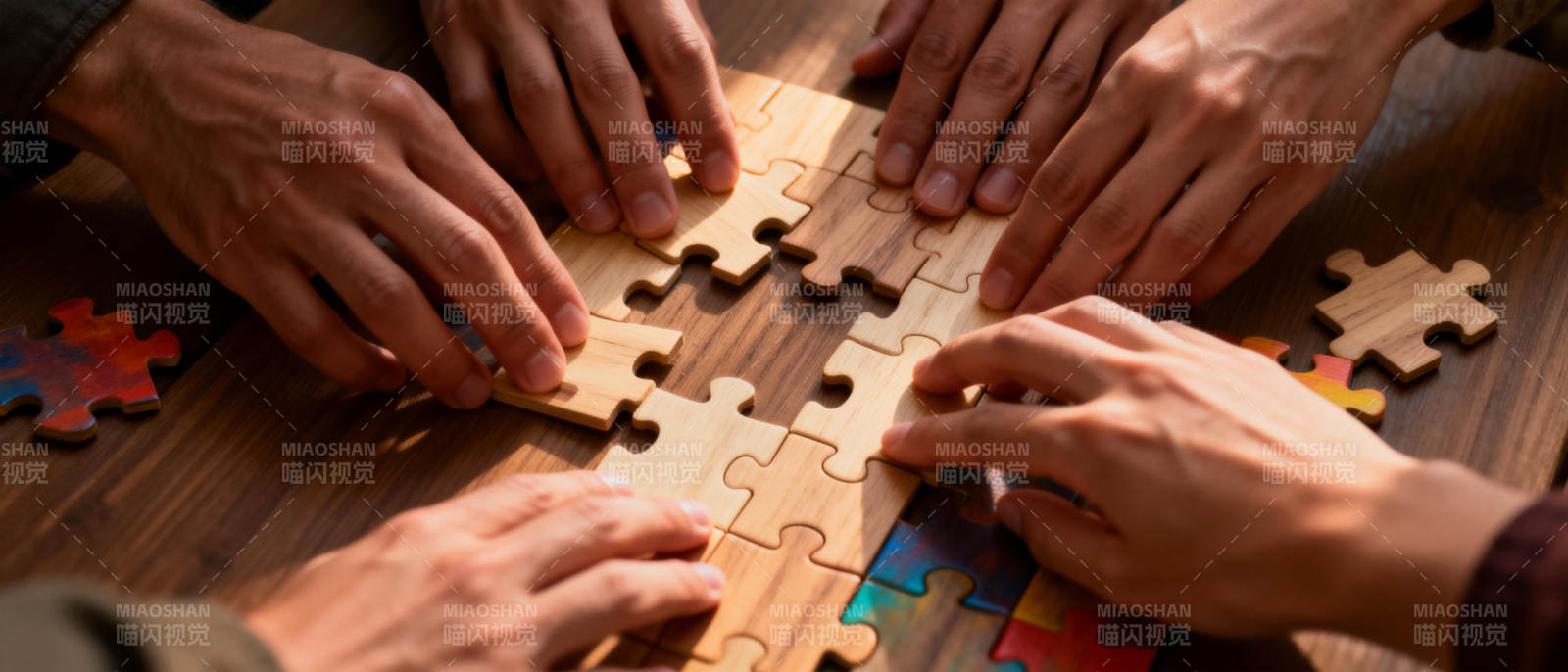 拼图合作图片