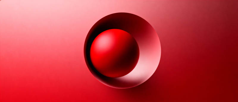 红球嵌入红色凹槽图片