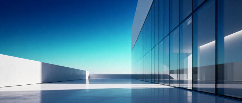 现代建筑与蓝天图片