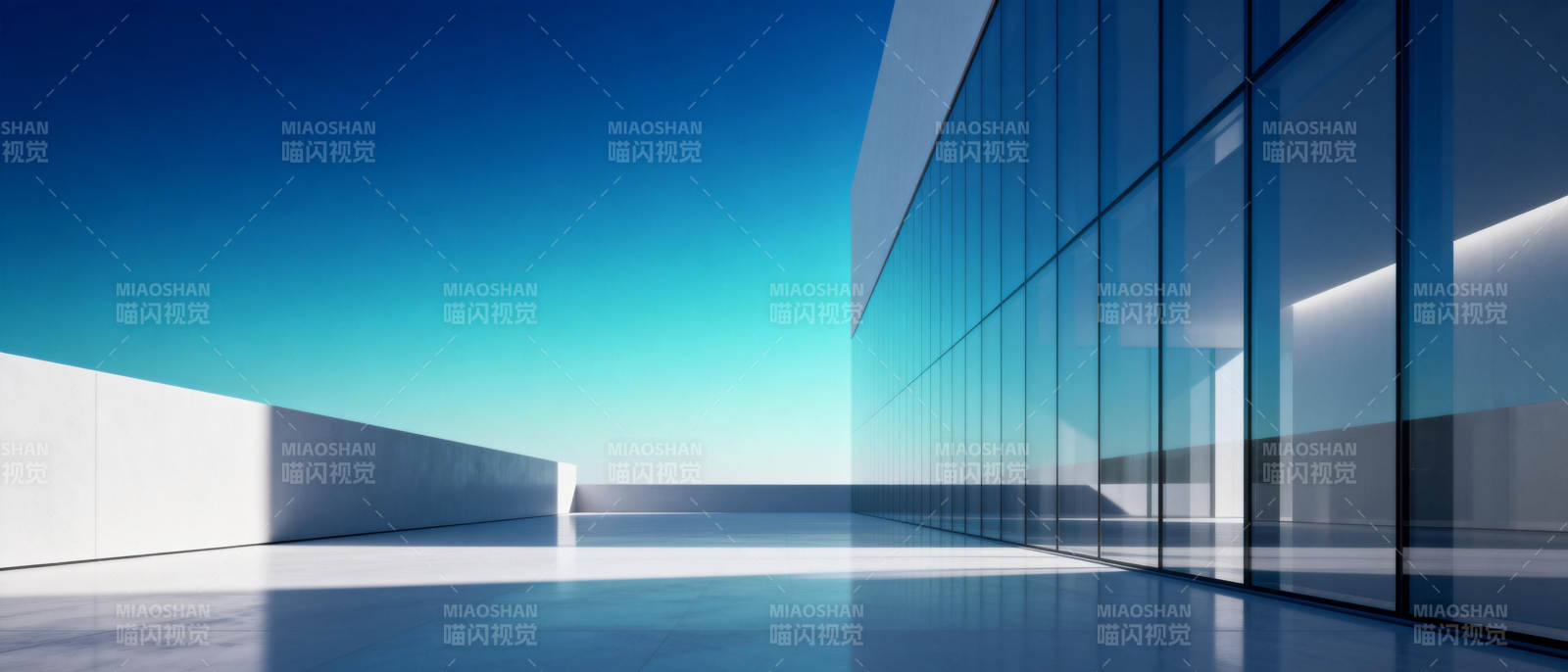 现代建筑与蓝天图片